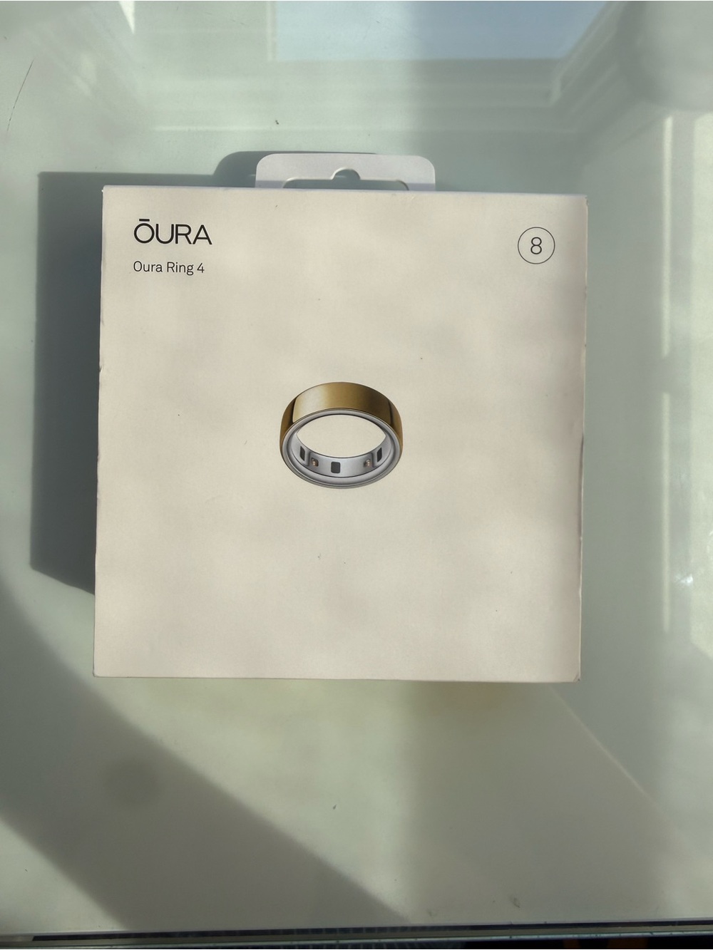 Oura Ring 4 Gold Finish (Size 8)